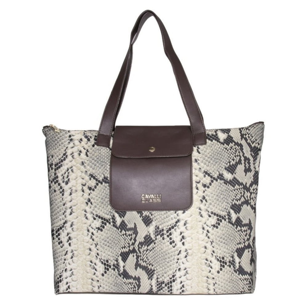 Cavalli Class Large Nylon Tote In Python